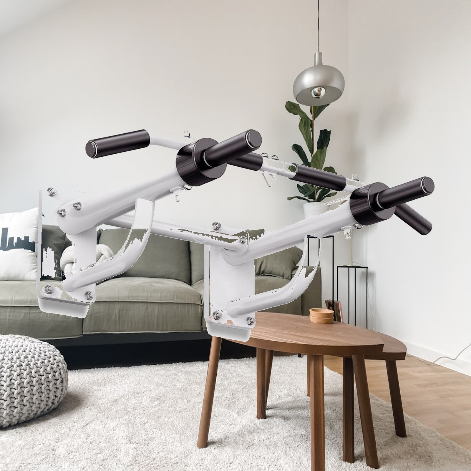 Pull Up Bar - Barre de traction murale durable avec