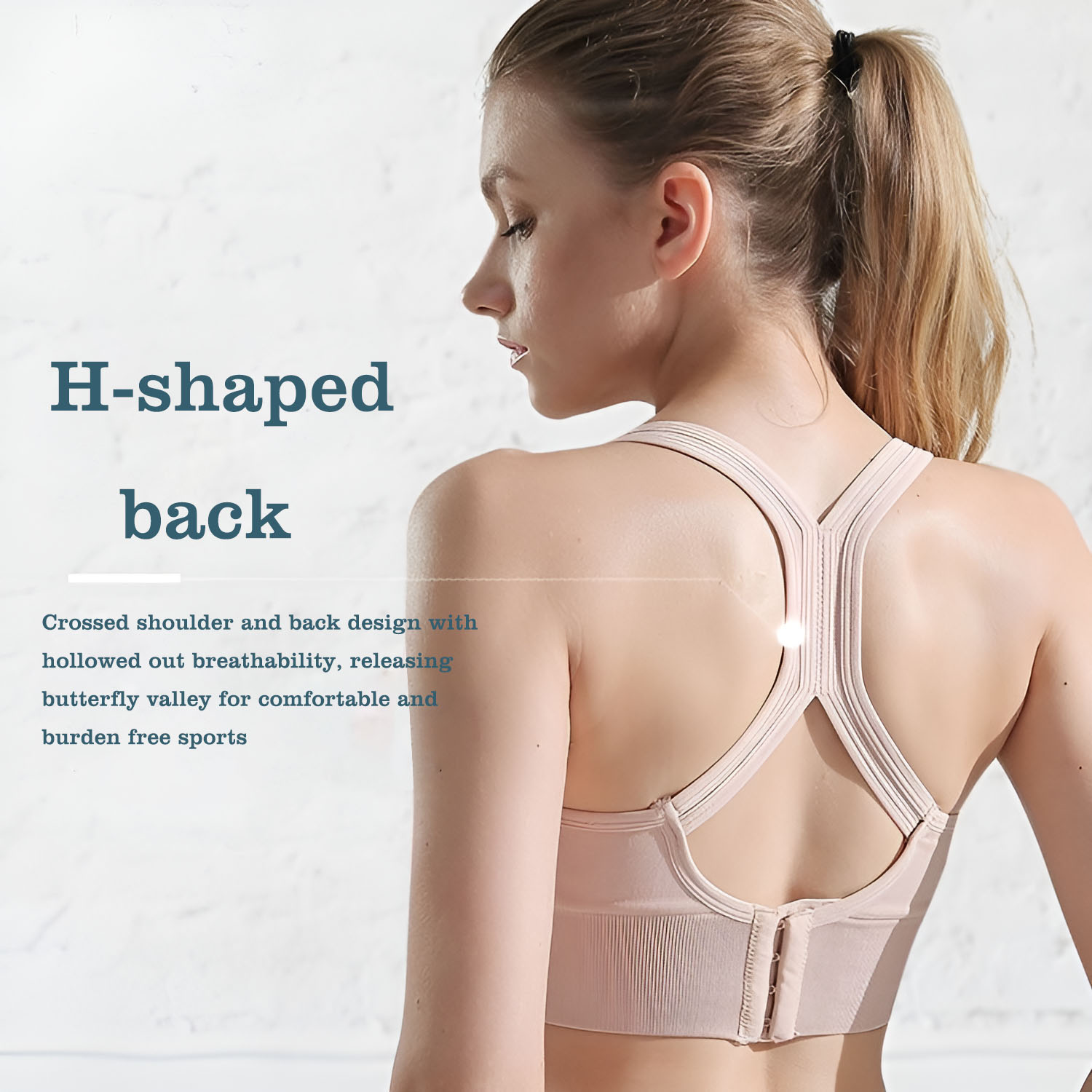 Gymnastic Ring - Soutien-gorge de sport dos croisé pour