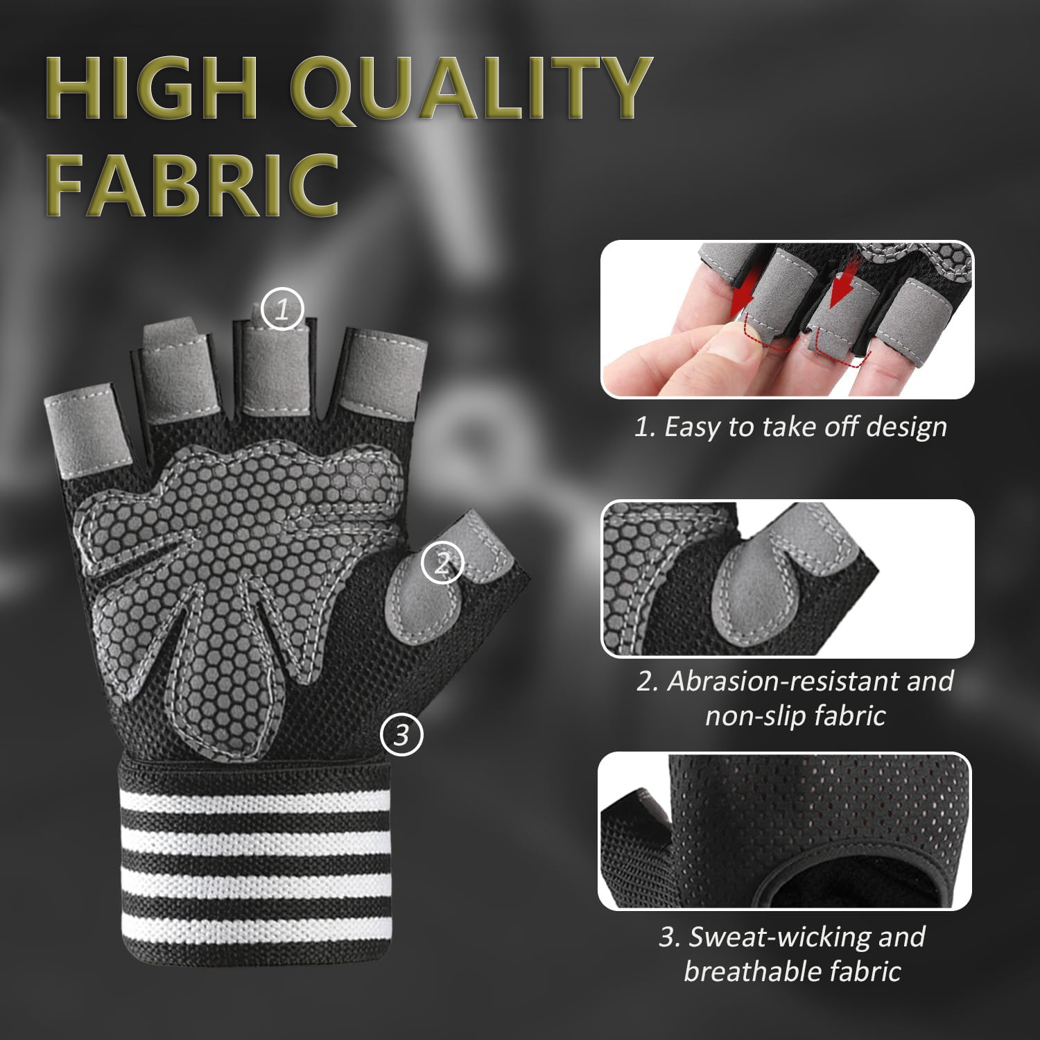 Gants de musculation avec supp - Weightlifting Gloves avis et prix
