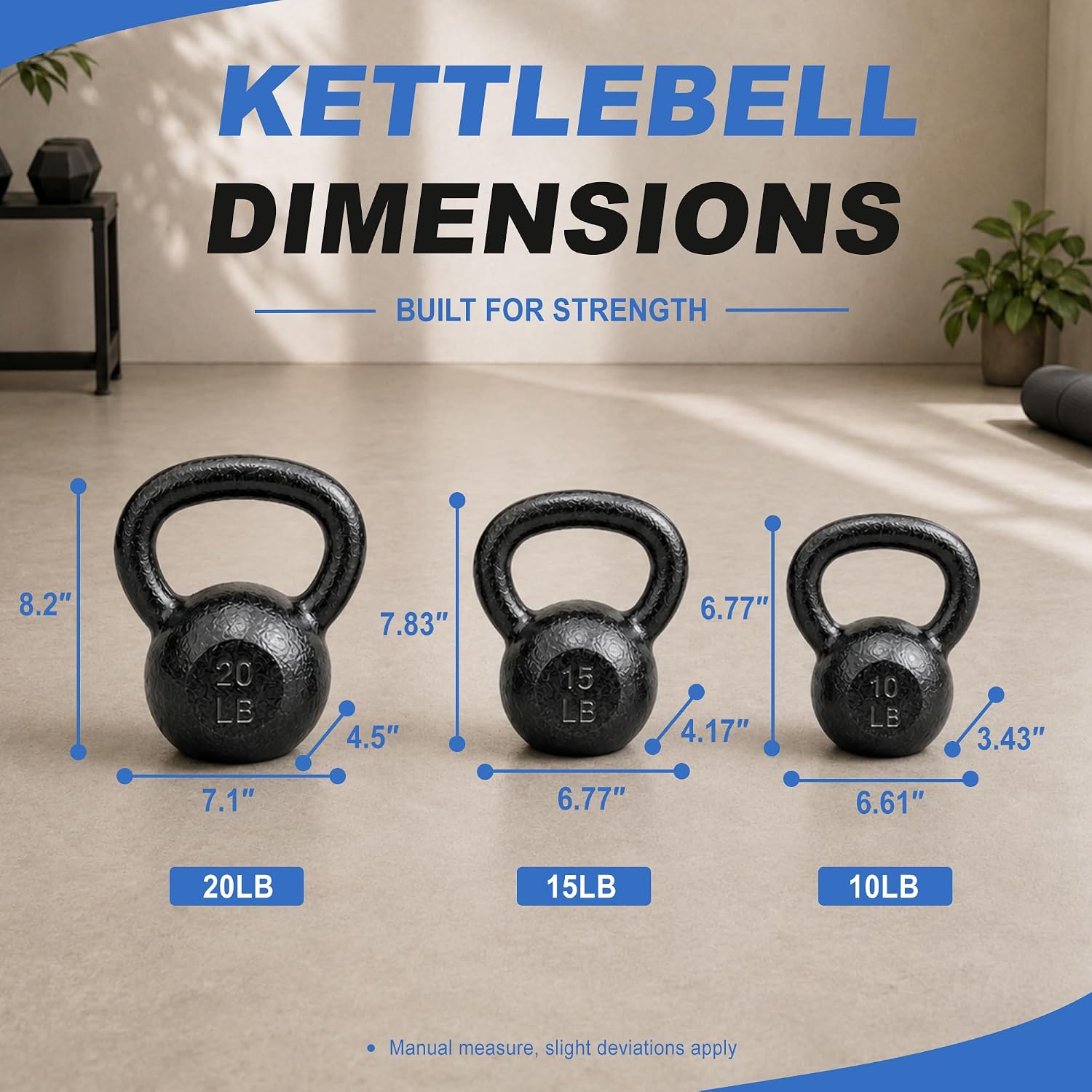 Kettlebells en fonte de 5 à 50 - Kettlebell avis et prix